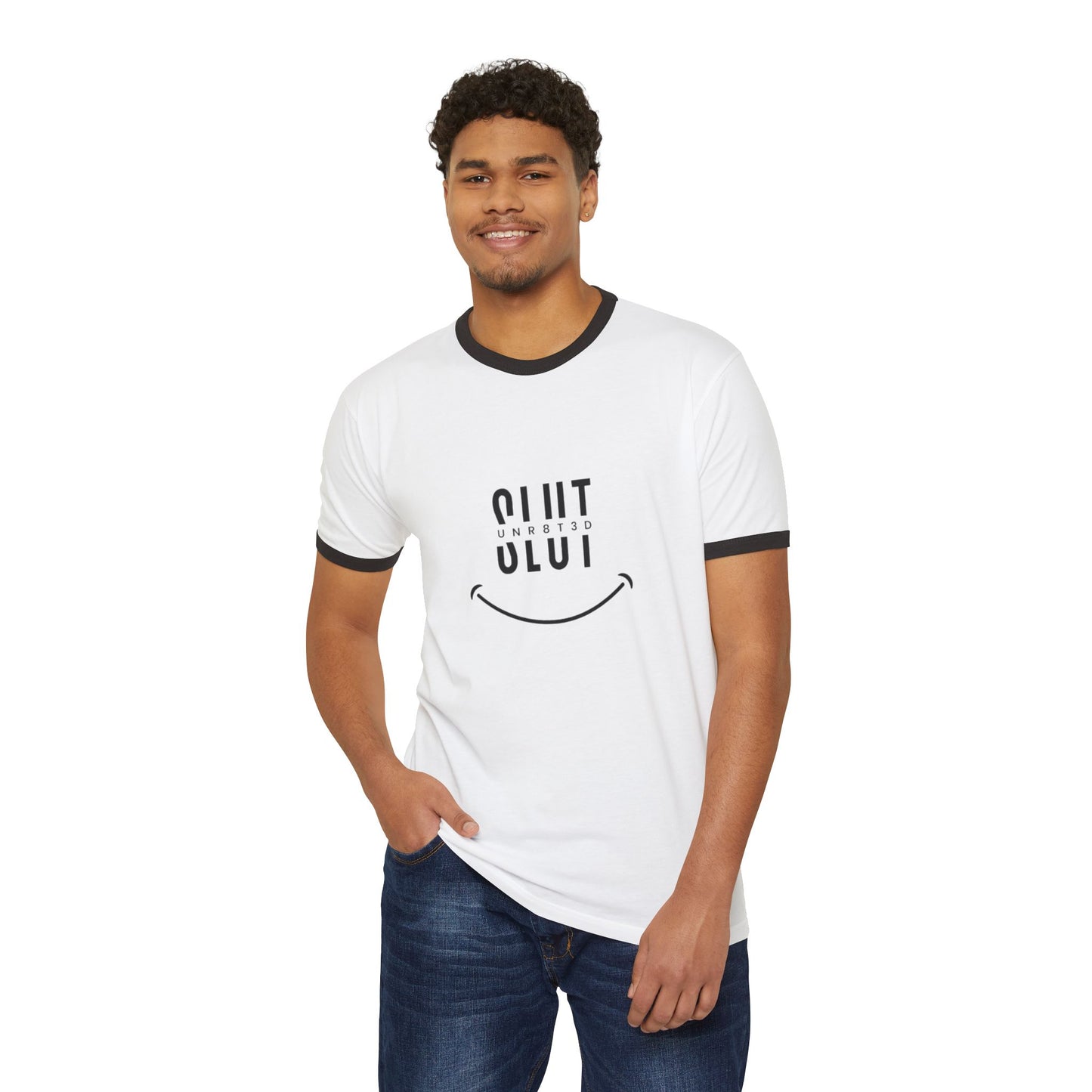 Smile Slut Graphic T-Shirt — Edgy Retro Ringer Tee